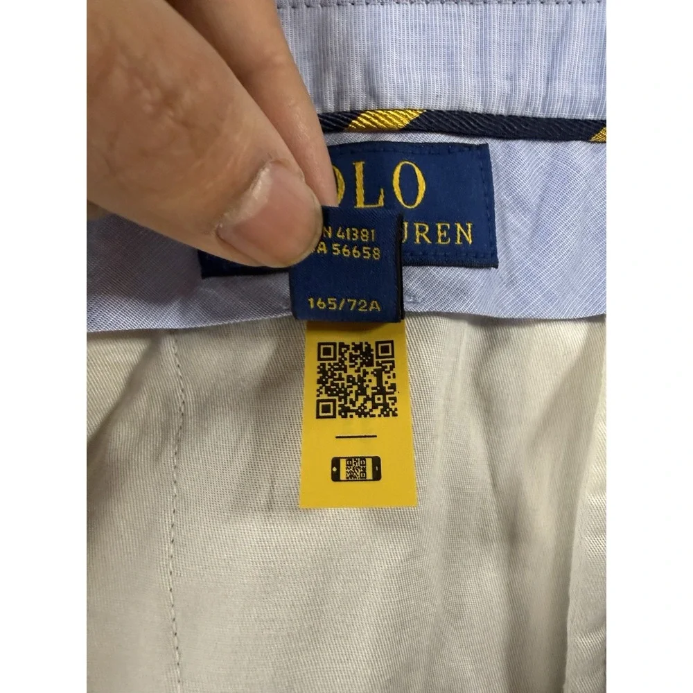 Mens Polo Ralph Lauren 100% Linen Pants In Armidillo Green Size 28x29 Cuffed